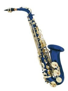 DiMavery SP-30 Eb Alto Saxofon, Blå