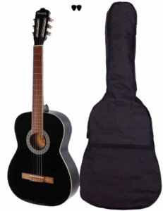 Sant Guitars CL-50L-BK spansk venstrehånds-guitar sort