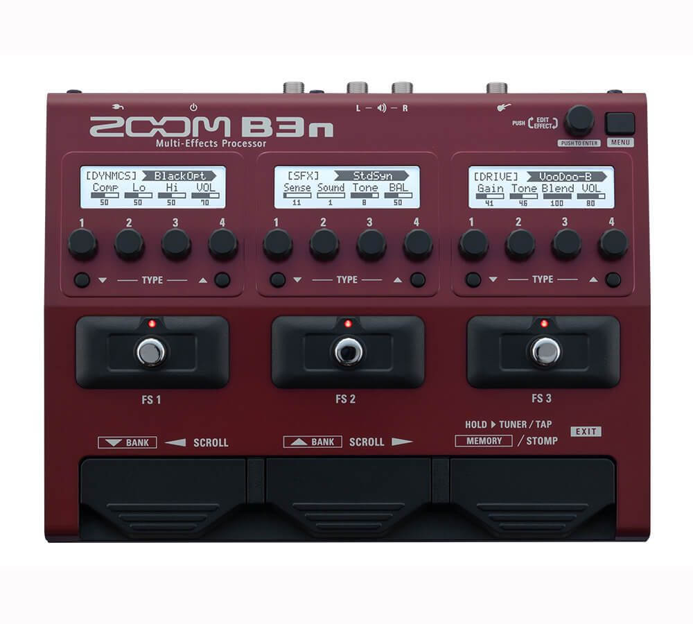 zm zoom b3n bas multi effekt board guitarpedal