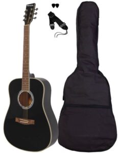 Sant Guitars-80L-BK venstrehånds western guitar sort