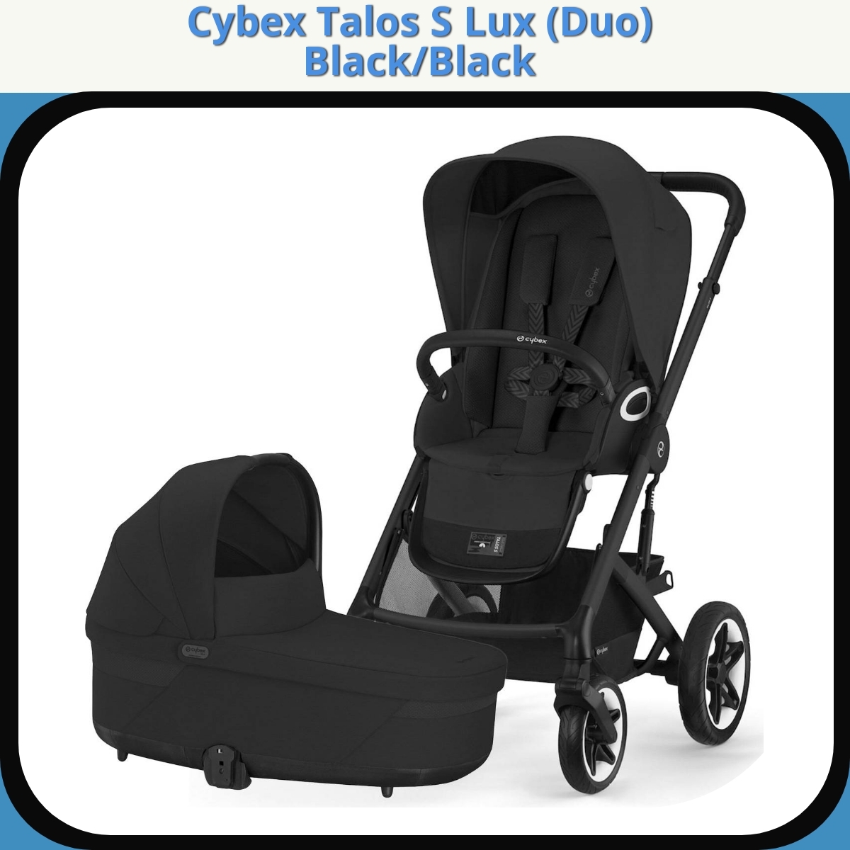 Anmeldelse af Cybex Talos S Lux (Duo) Black/Black