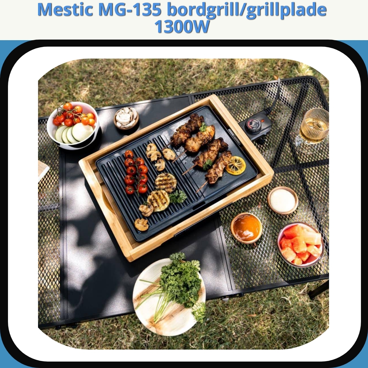 Anmeldelse af Mestic MG-135 bordgrill/grillplade 1300W