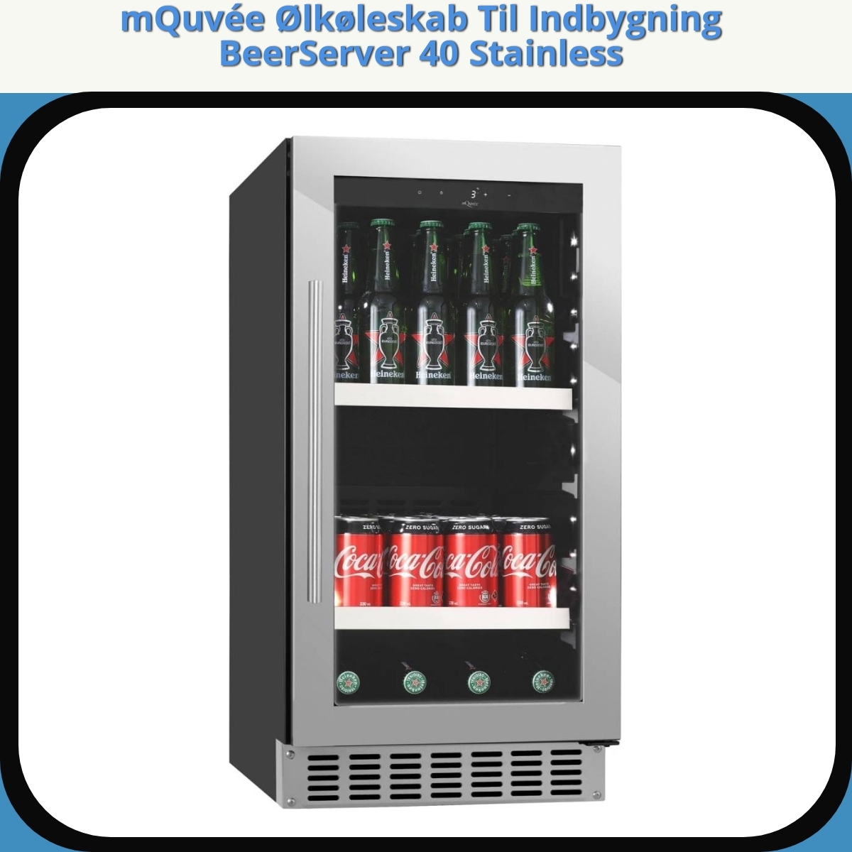 Anmeldelse af mQuvée Ølkøleskab Til Indbygning BeerServer 40 Stainless