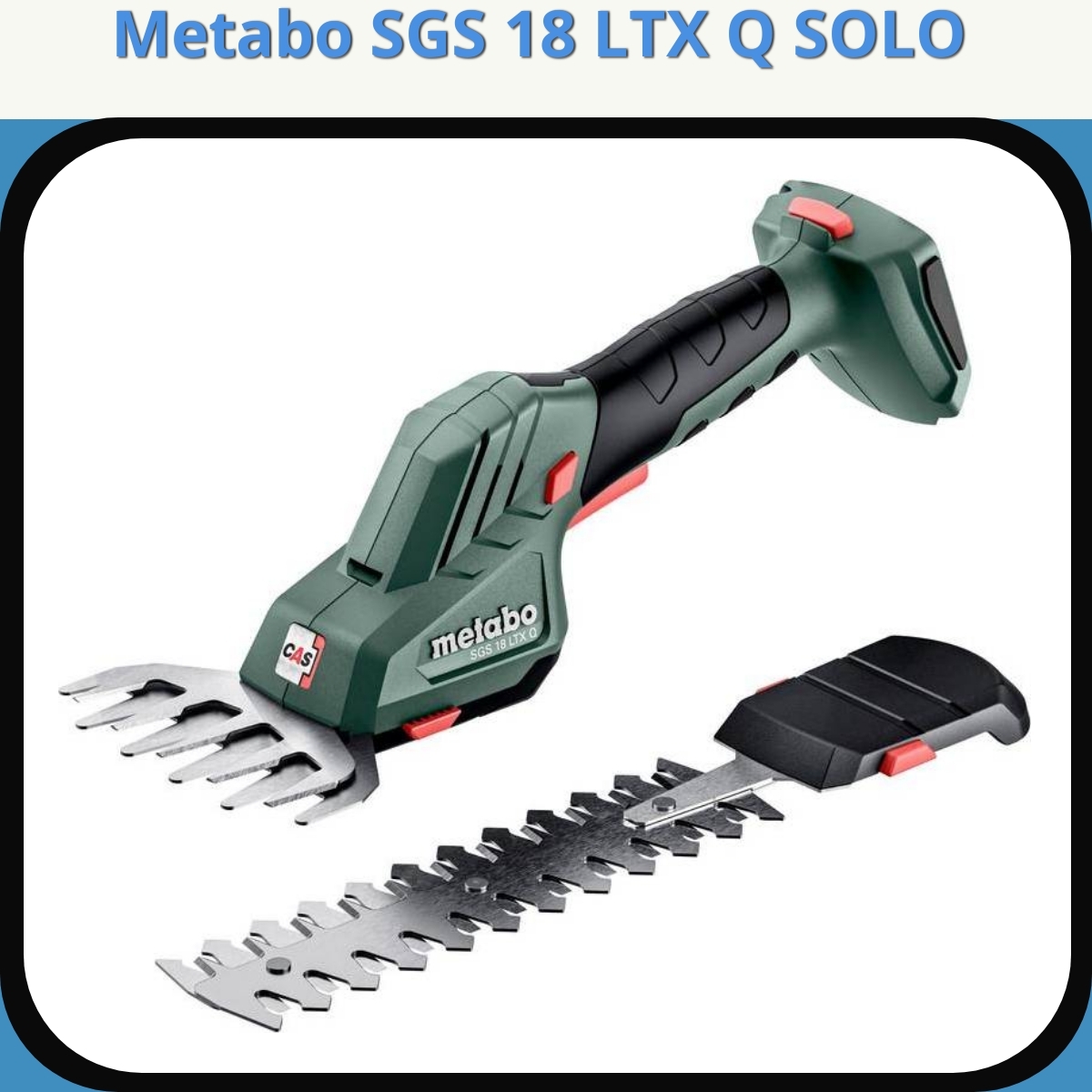 Anmeldelse af Metabo SGS 18 LTX Q SOLO