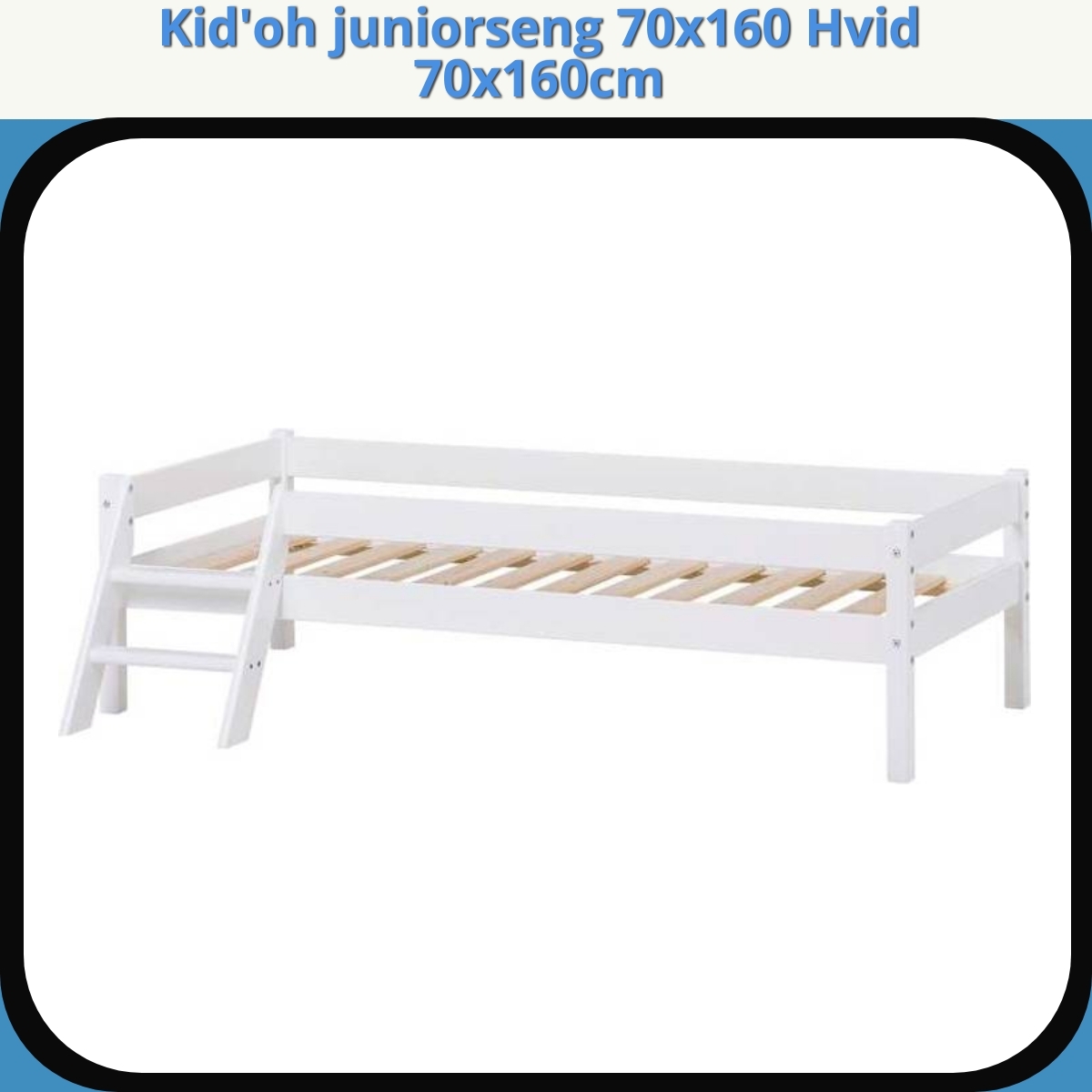 Anmeldelse af Kid'oh juniorseng 70x160 Hvid 70x160cm