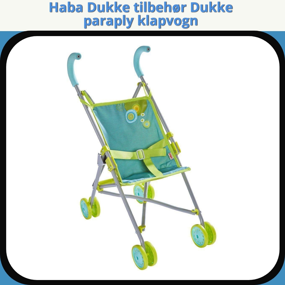 Anmeldelse af Haba Dukke tilbehør Dukke paraply klapvogn