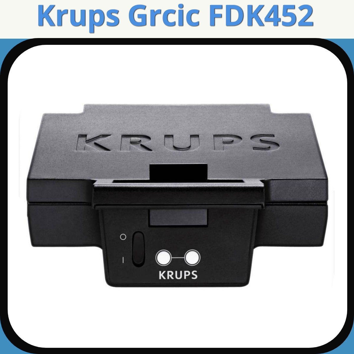 Anmeldelse af Krups Grcic FDK452
