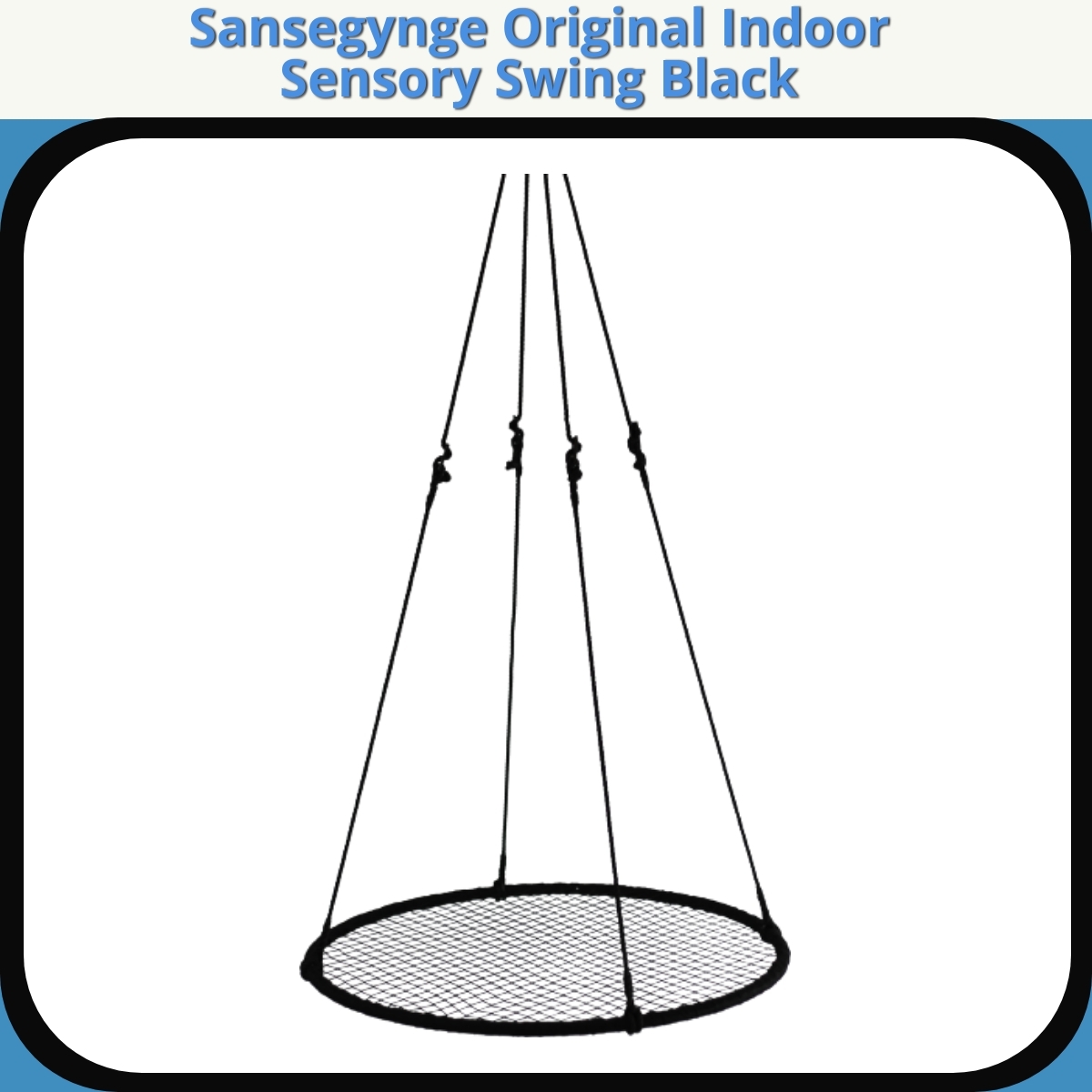 Anmeldelse af Sansegynge Original Indoor Sensory Swing Black