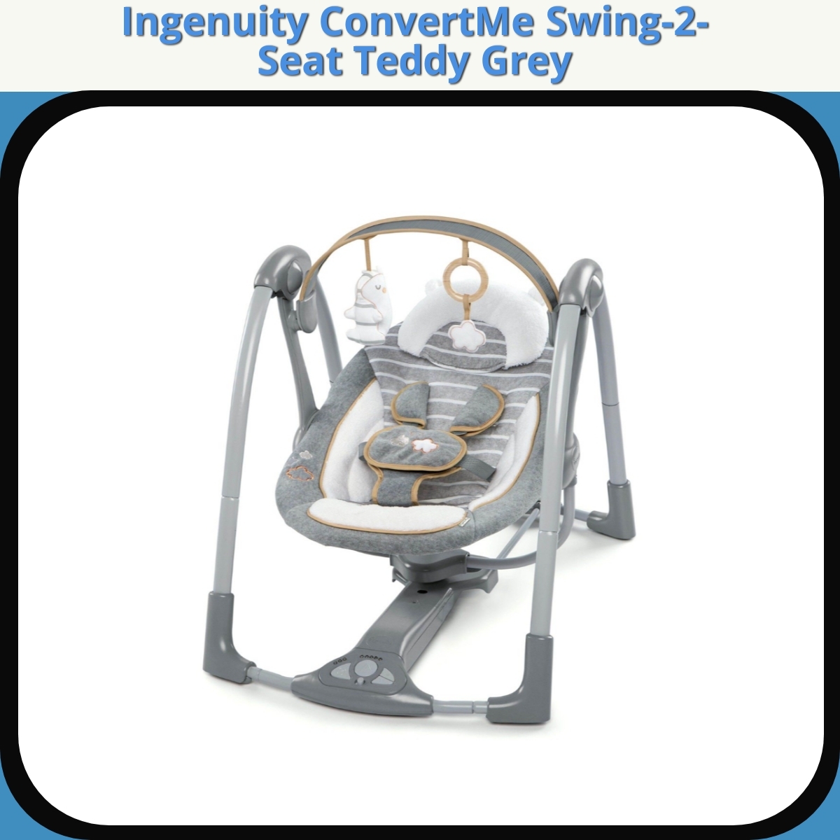 Anmeldelse af Ingenuity ConvertMe Swing-2-Seat Teddy Grey