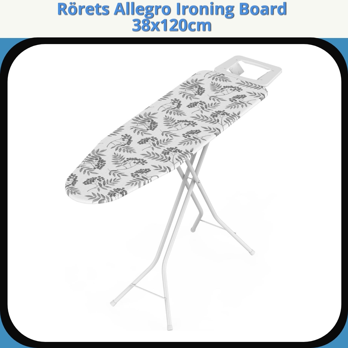 Anmeldelse af Rörets Allegro Ironing Board 38x120cm