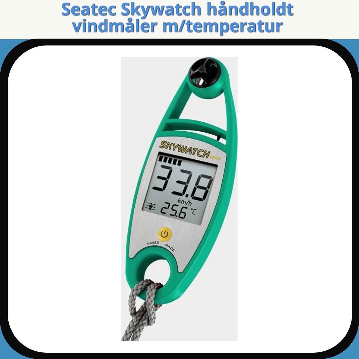 Anmeldelse af Seatec Skywatch håndholdt vindmåler m/temperatur