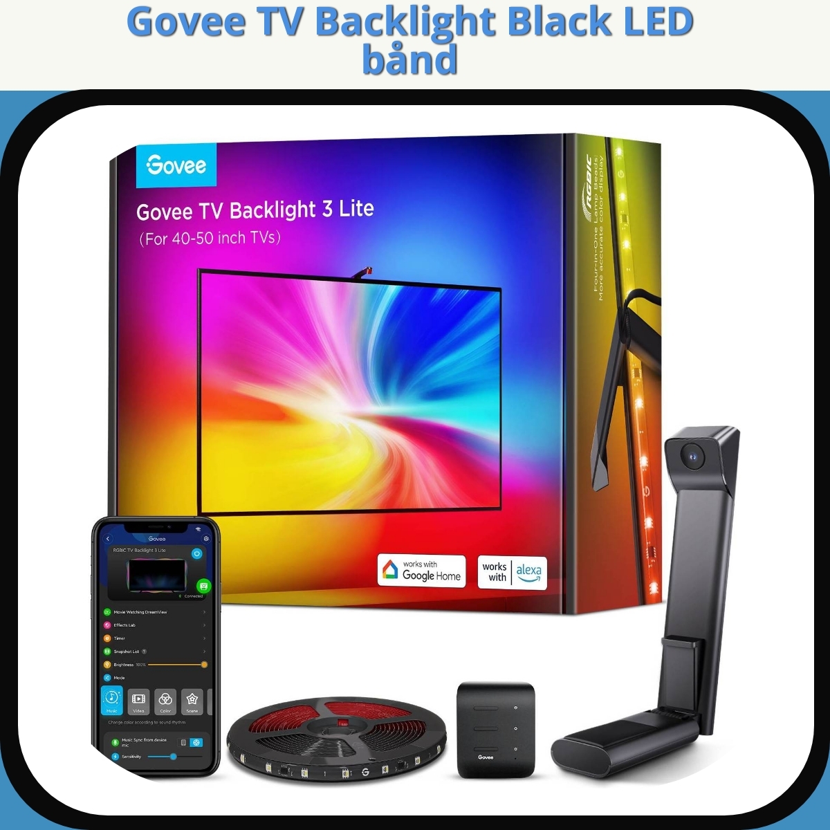 Anmeldelse af Govee TV Backlight Black LED bånd