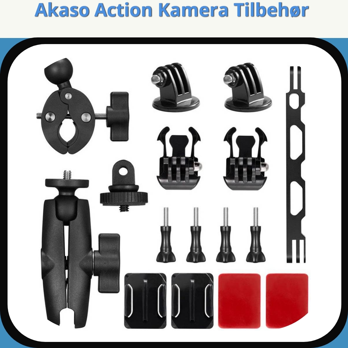 Anmeldelse af Akaso Action Kamera Tilbehør