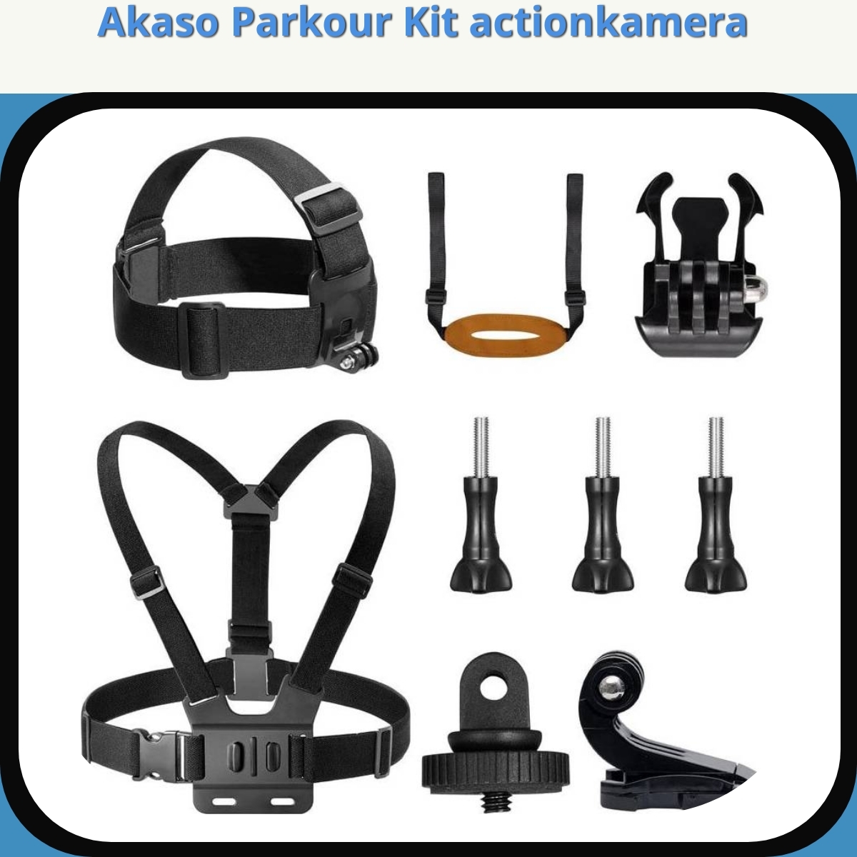 Anmeldelse af Akaso Parkour Kit actionkamera