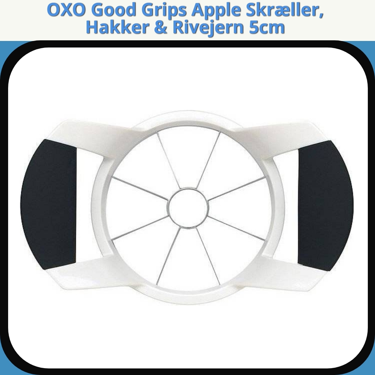 Anmeldelse af OXO Good Grips Apple Skræller, Hakker & Rivejern 5cm