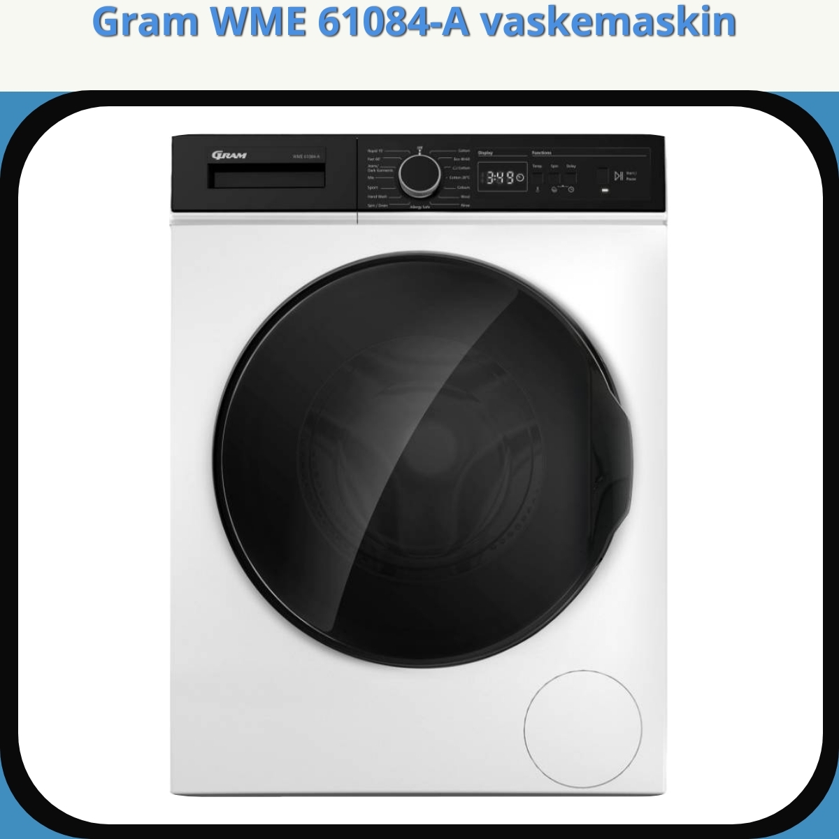 Anmeldelse af Gram WME 61084-A vaskemaskin