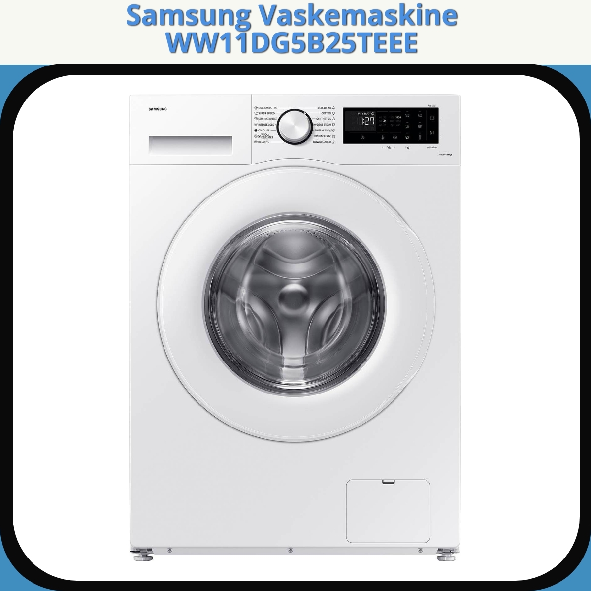 Anmeldelse af Samsung Vaskemaskine WW11DG5B25TEEE
