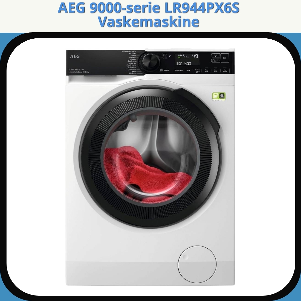 Anmeldelse af AEG 9000-serie LR944PX6S Vaskemaskine