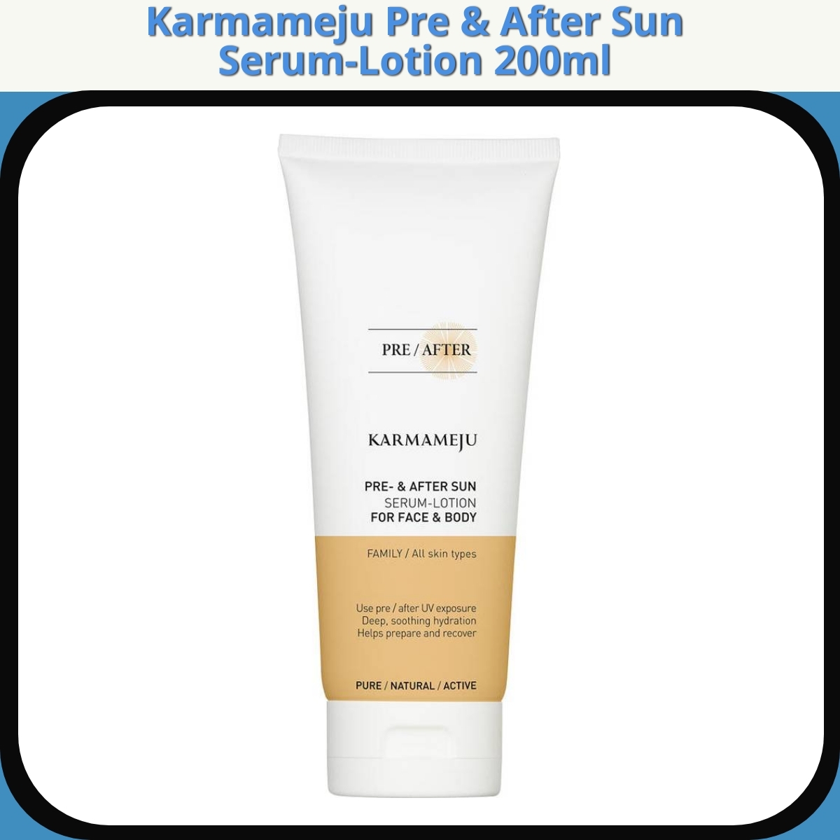 Anmeldelse af Karmameju Pre & After Sun Serum-Lotion 200ml