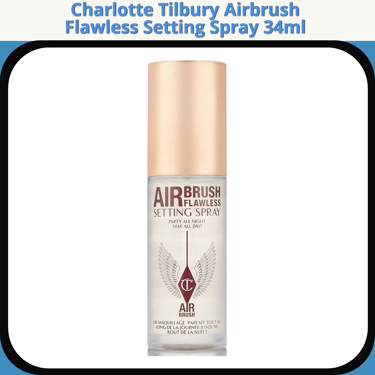 Anmeldelse af Charlotte Tilbury Airbrush Flawless Setting Spray 34ml