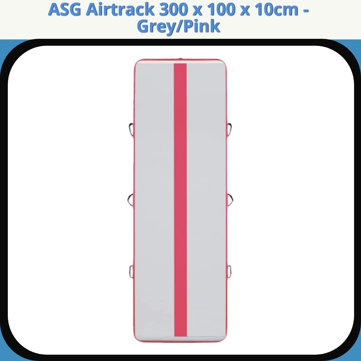 Anmeldelse af ASG Airtrack 300 x 100 x 10cm - Grey/Pink