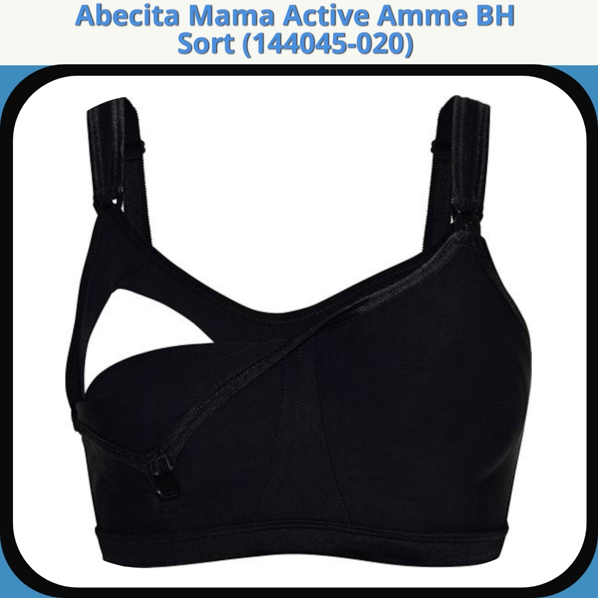 Anmeldelse af Abecita Mama Active Amme BH Sort (144045-020)
