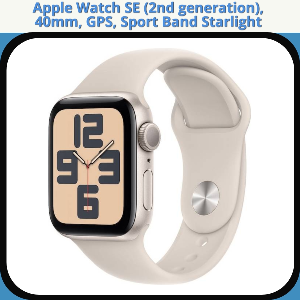 Anmeldelse af Apple Watch SE (2nd generation), 40mm, GPS, Sport Band Starlight