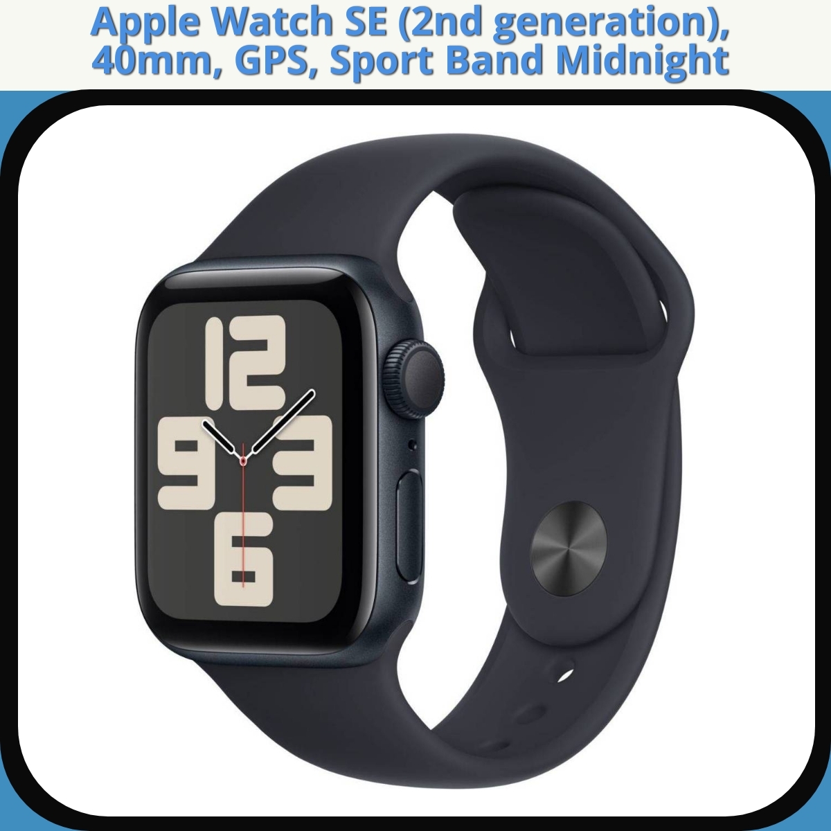 Anmeldelse af Apple Watch SE (2nd generation), 40mm, GPS, Sport Band Midnight