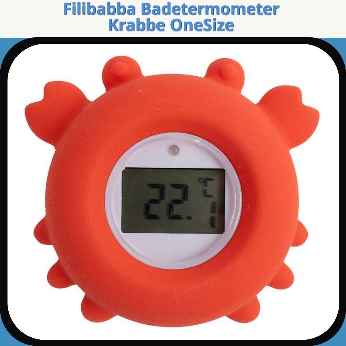 Anmeldelse af Filibabba Badetermometer Krabbe OneSize