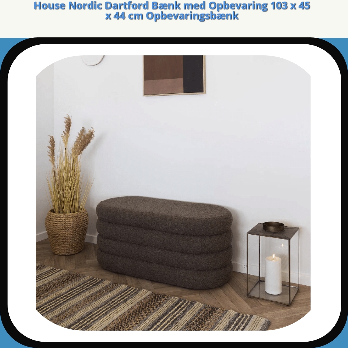 Anmeldelse af House Nordic Dartford Bænk med Opbevaring 103 x 45 x 44 cm Opbevaringsbænk