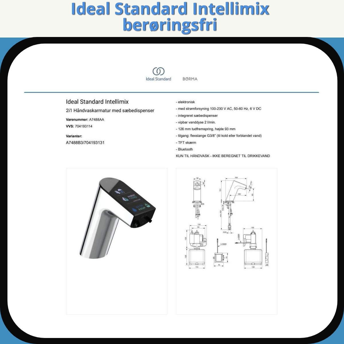 Anmeldelse af Ideal Standard Intellimix berøringsfri