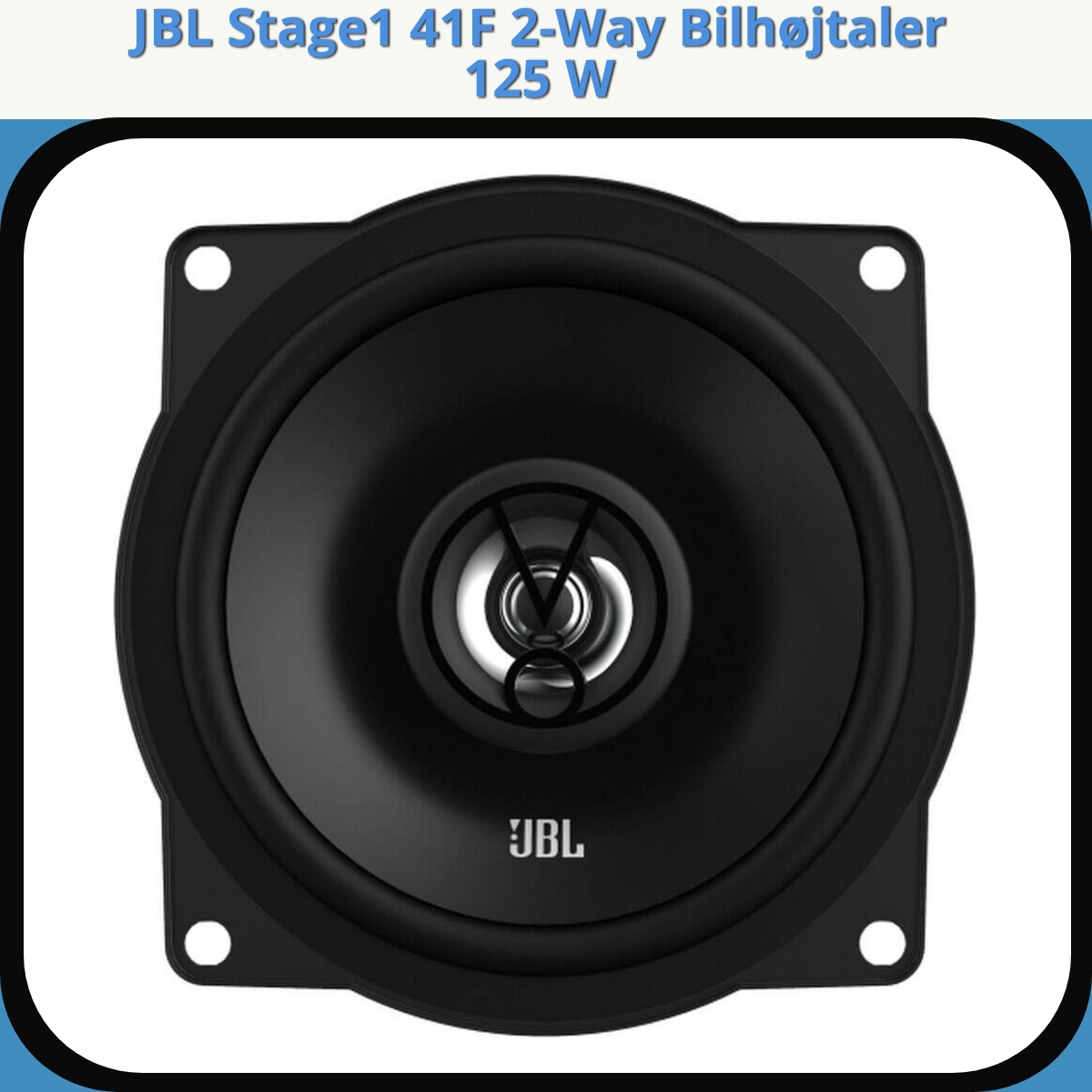 Anmeldelse af JBL Stage1 41F 2-Way Bilhøjtaler 125 W