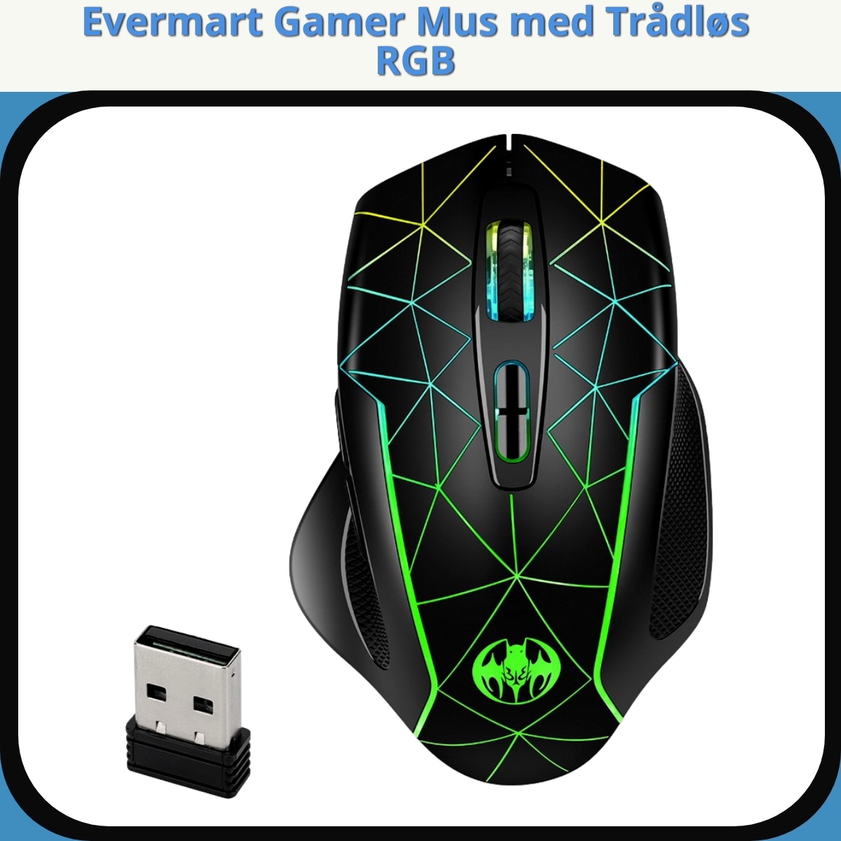Anmeldelse af Evermart Gamer Mus med Trådløs RGB