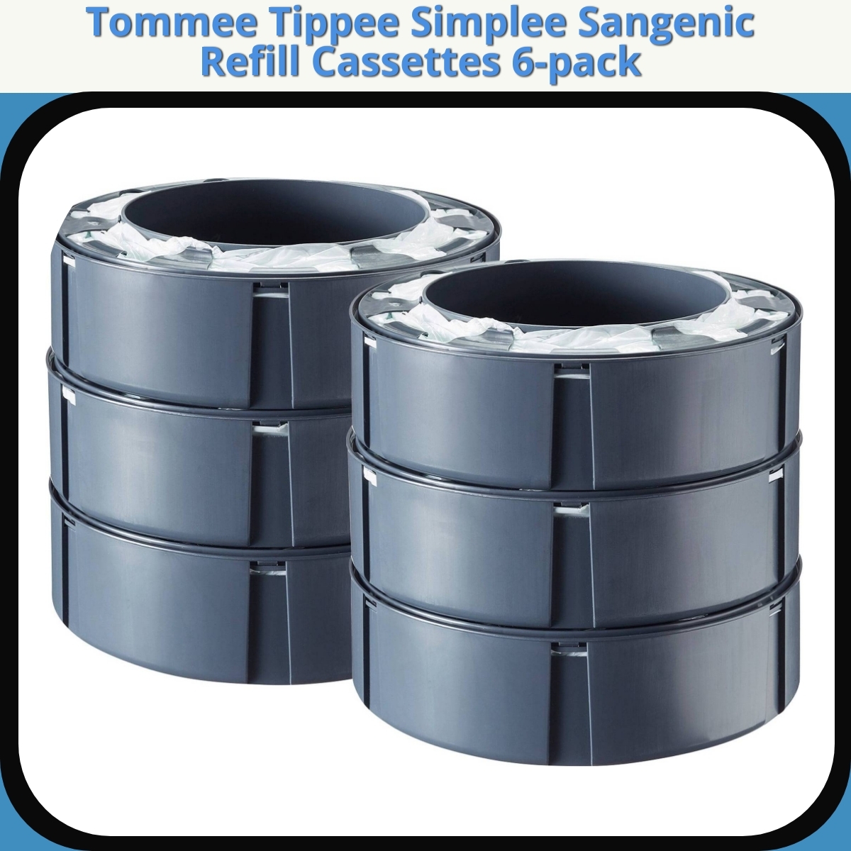Anmeldelse af Tommee Tippee Simplee Sangenic Refill Cassettes 6-pack