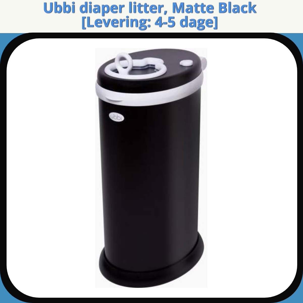 Anmeldelse af Ubbi diaper litter, Matte Black 