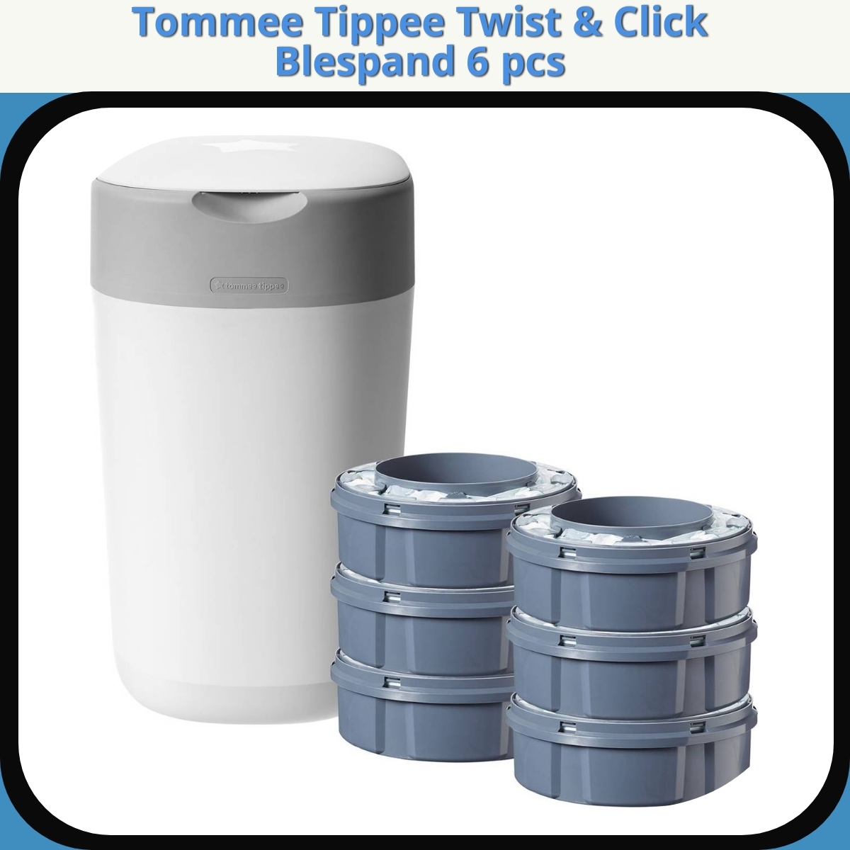 Anmeldelse af Tommee Tippee Twist & Click Blespand 6 pcs