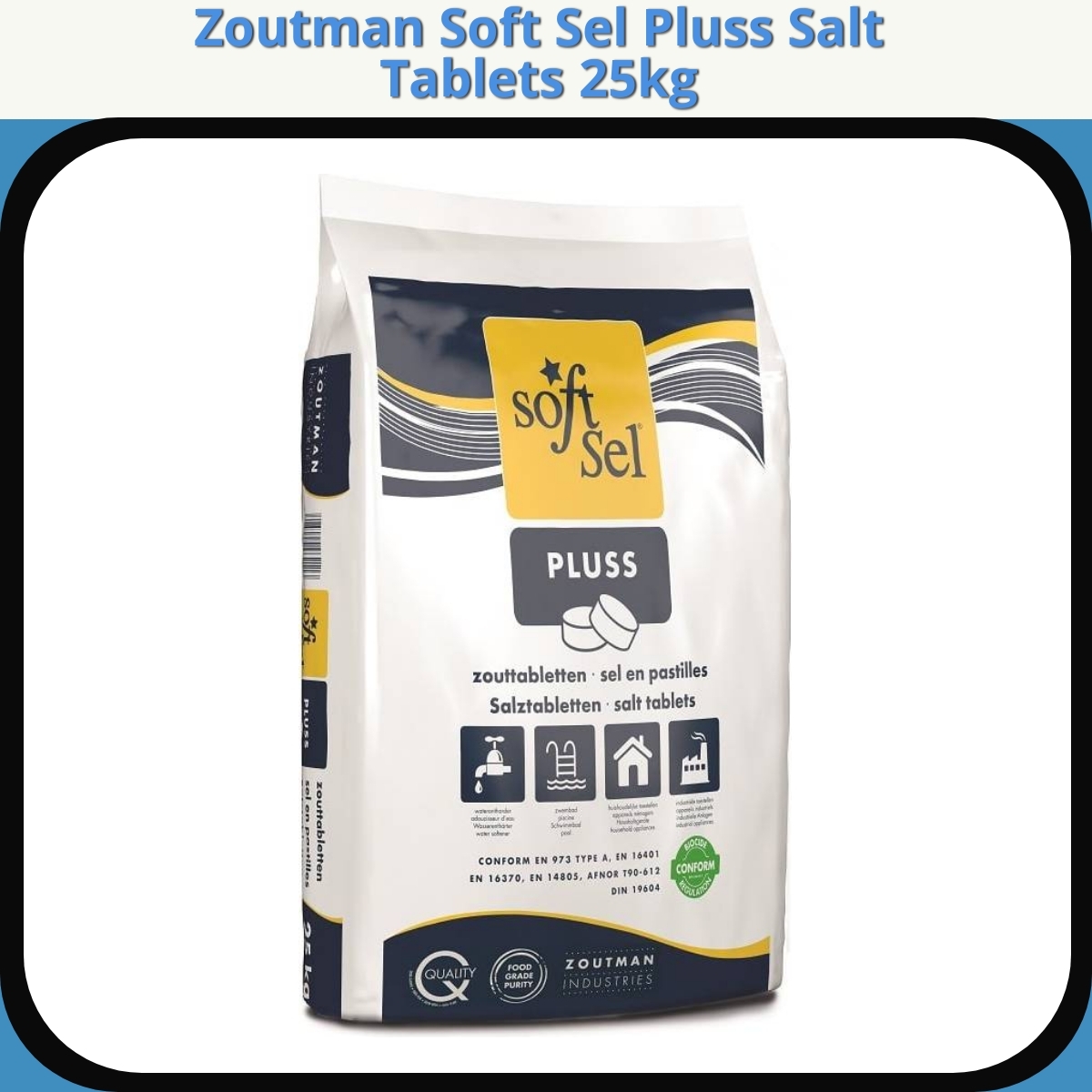 Anmeldelse af Zoutman Soft Sel Pluss Salt Tablets 25kg