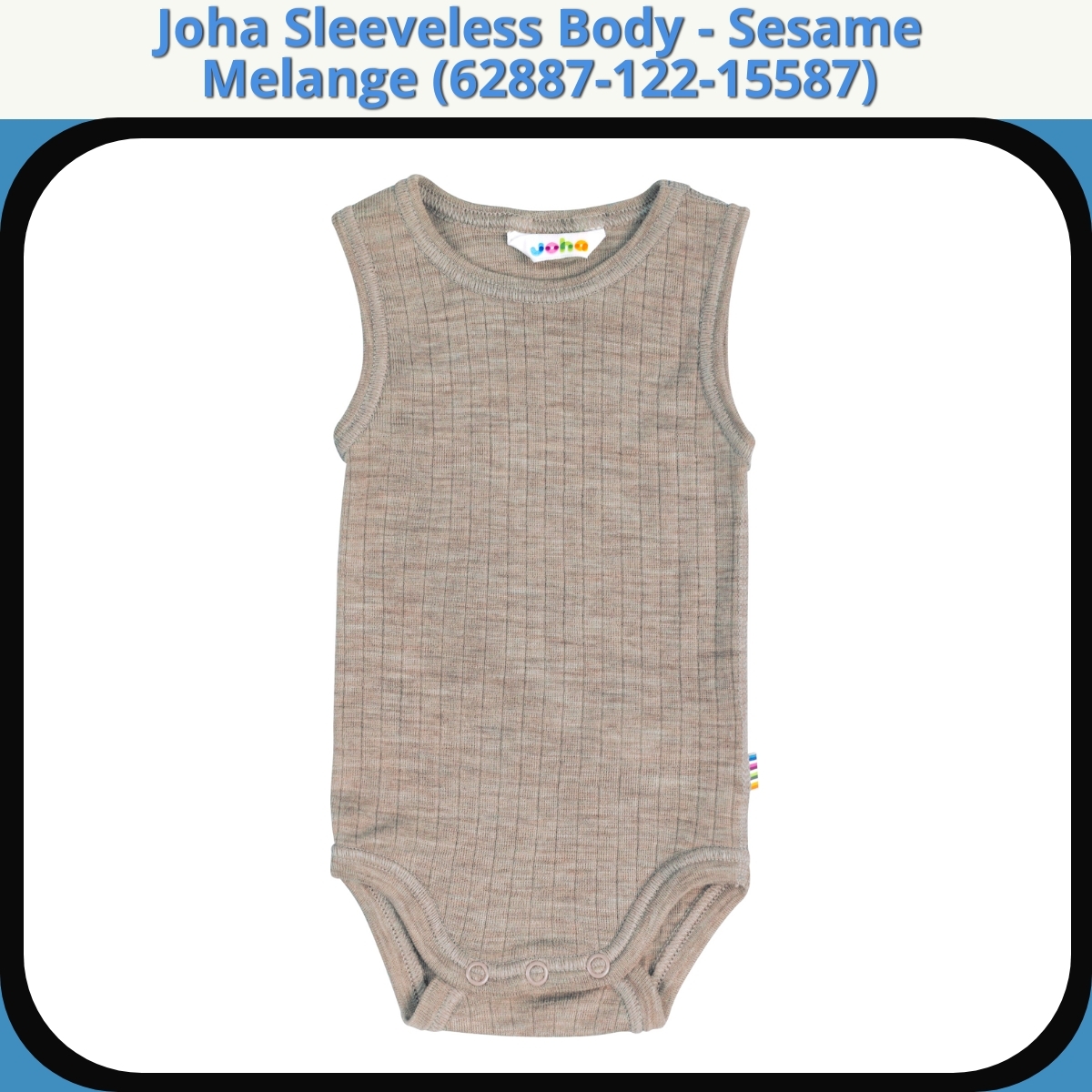 Anmeldelse af Joha Sleeveless Body - Sesame Melange (62887-122-15587)