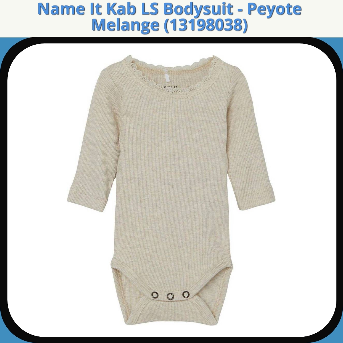 Anmeldelse af Name It Kab LS Bodysuit - Peyote Melange (13198038)
