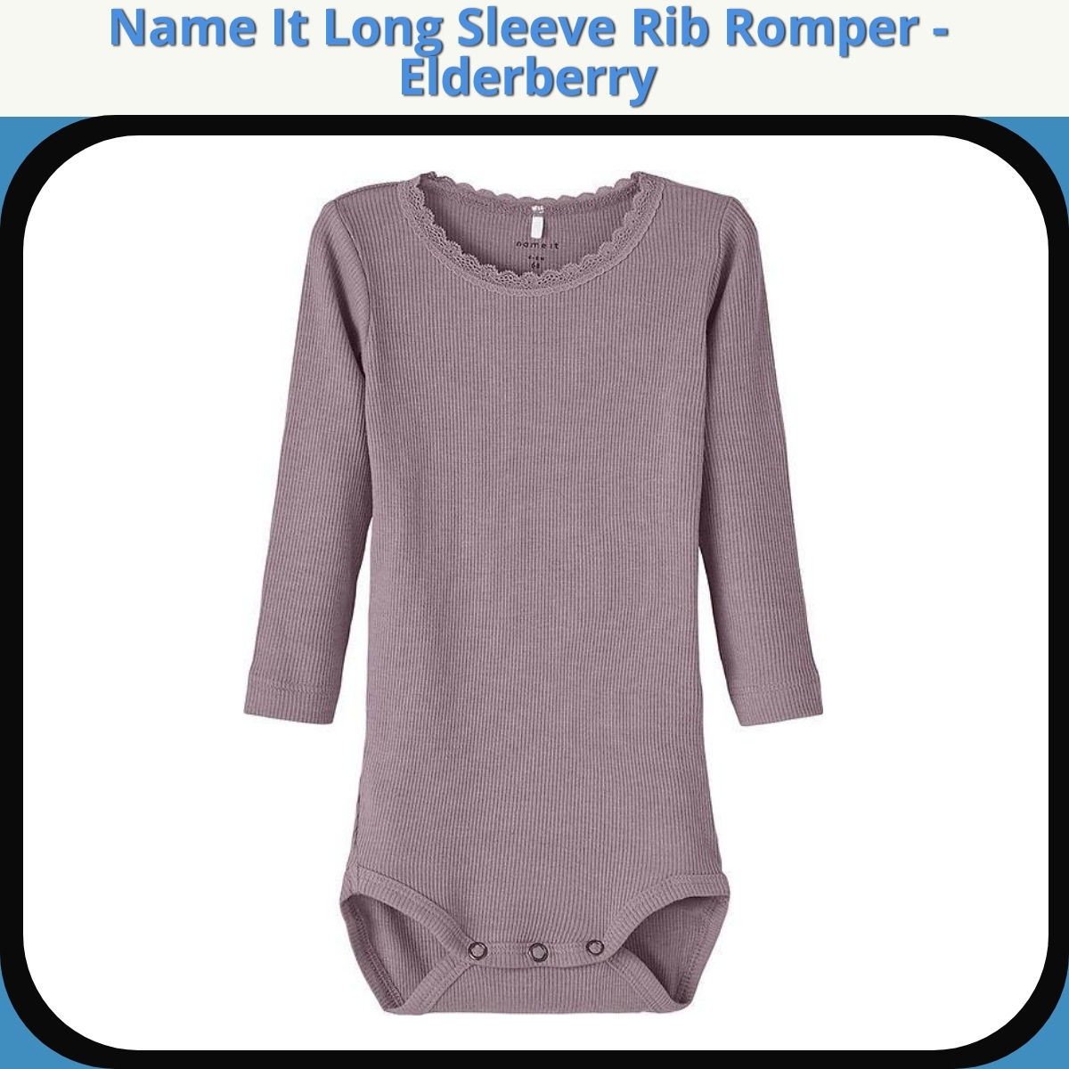 Anmeldelse af Name It Long Sleeve Rib Romper - Elderberry