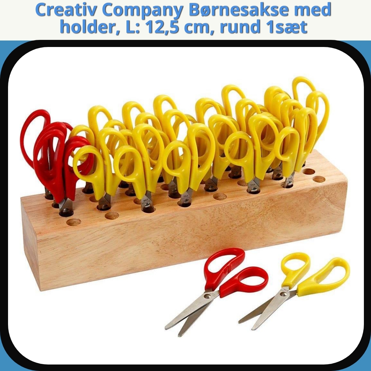 Anmeldelse af Creativ Company Børnesakse med holder, L: 12,5 cm, rund 1sæt