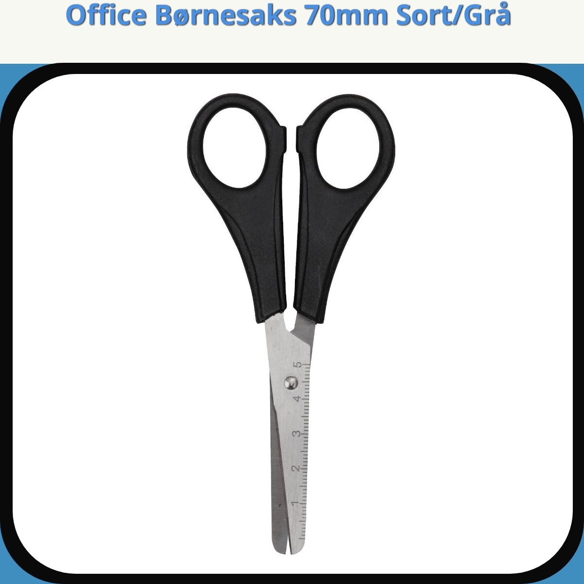 Anmeldelse af Office Børnesaks 70mm Sort/Grå
