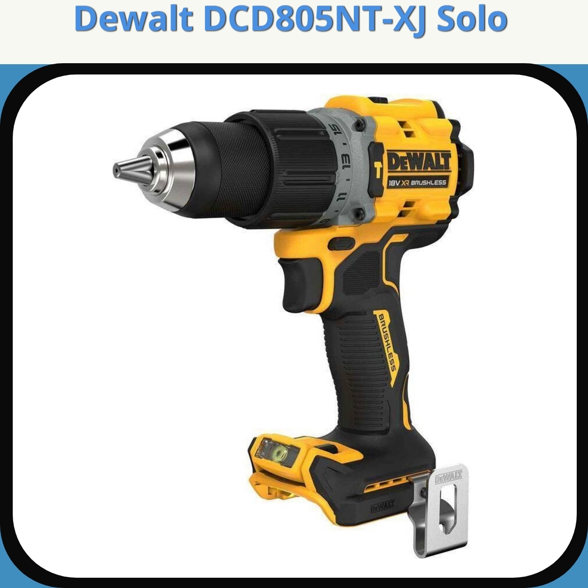 Anmeldelse af Dewalt DCD805NT-XJ Solo