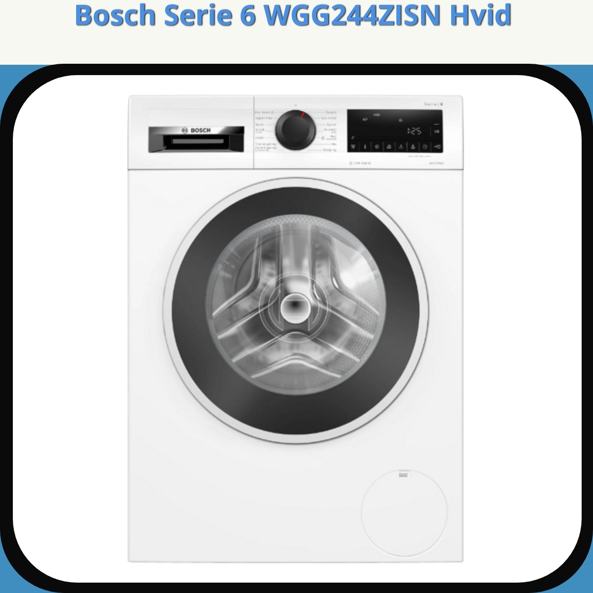 Anmeldelse af Bosch Serie 6 WGG244ZISN Hvid
