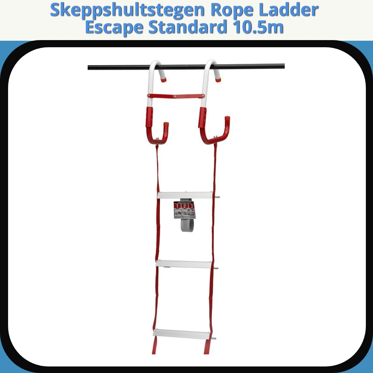 Anmeldelse af Skeppshultstegen Rope Ladder Escape Standard 10.5m