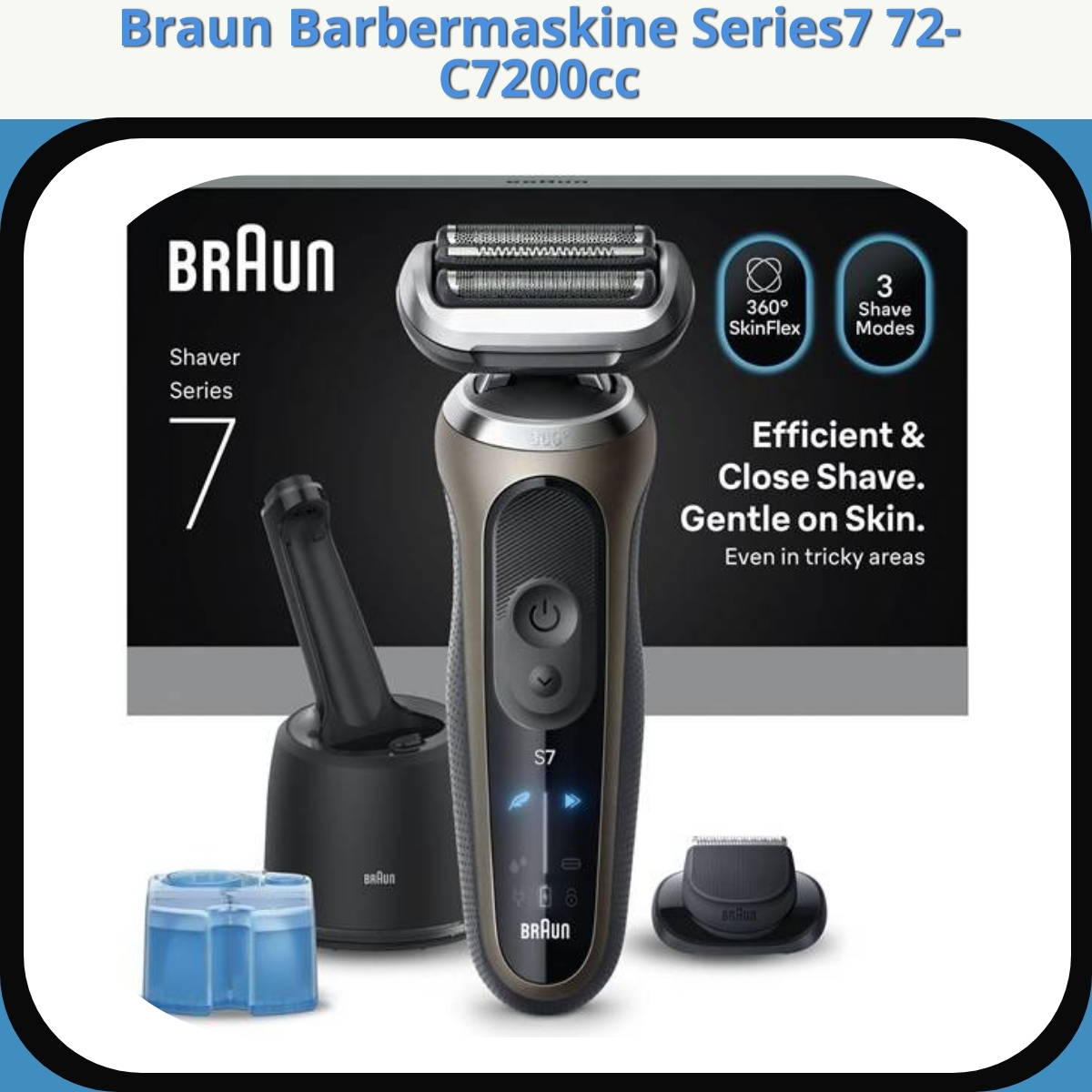 Anmeldelse af Braun Barbermaskine Series7 72-C7200cc