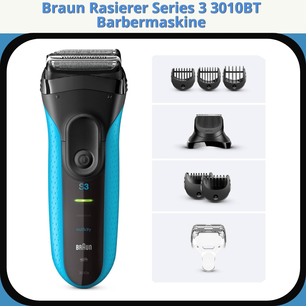 Anmeldelse af Braun Rasierer Series 3 3010BT Barbermaskine