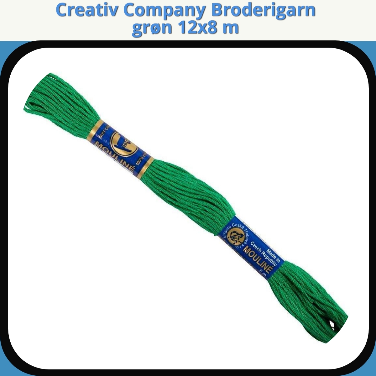 Anmeldelse af Creativ Company Broderigarn grøn 12x8 m