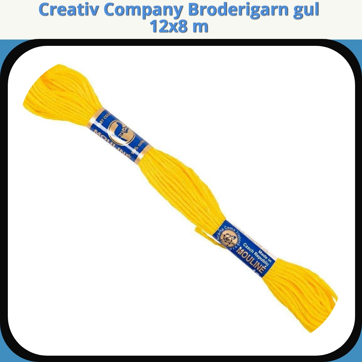 Anmeldelse af Creativ Company Broderigarn gul 12x8 m
