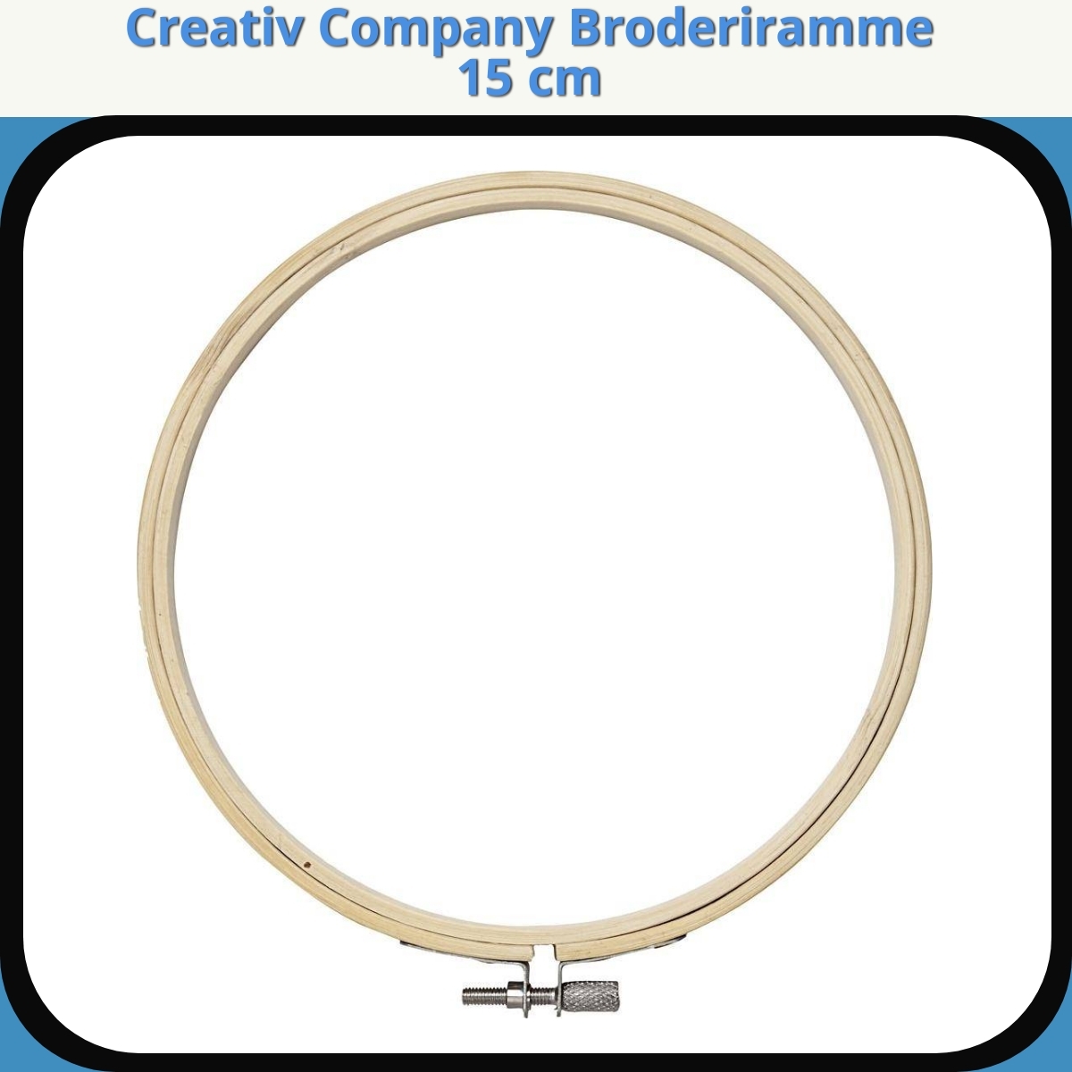 Anmeldelse af Creativ Company Broderiramme 15 cm